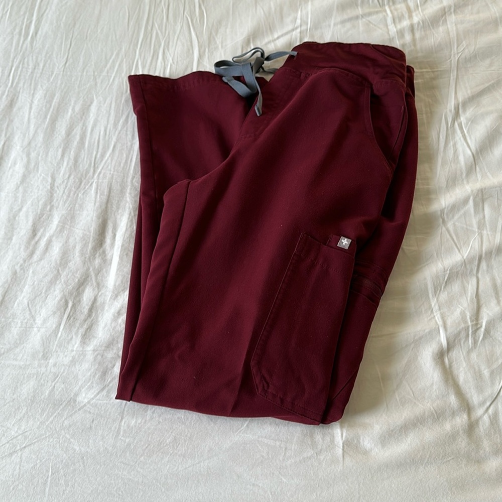 Burgundy fig pants size small